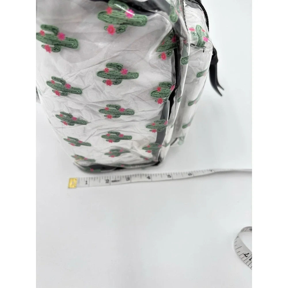 Clear Cactus Mini Backpack Womens PVC Floral Festival Concert Bag NWT
